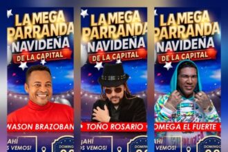 La Mega Parranda Navideña de la Capital llega este domingo 28 al Malecón de Santo Domingo