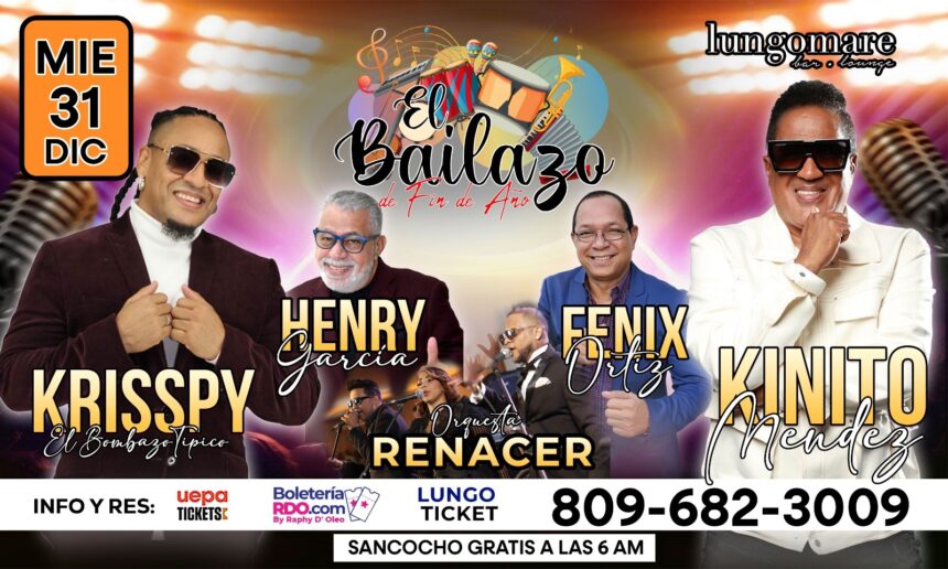 Habilitan nuevas áreas para único fiestón merenguero de Año Nuevo en Lungomare