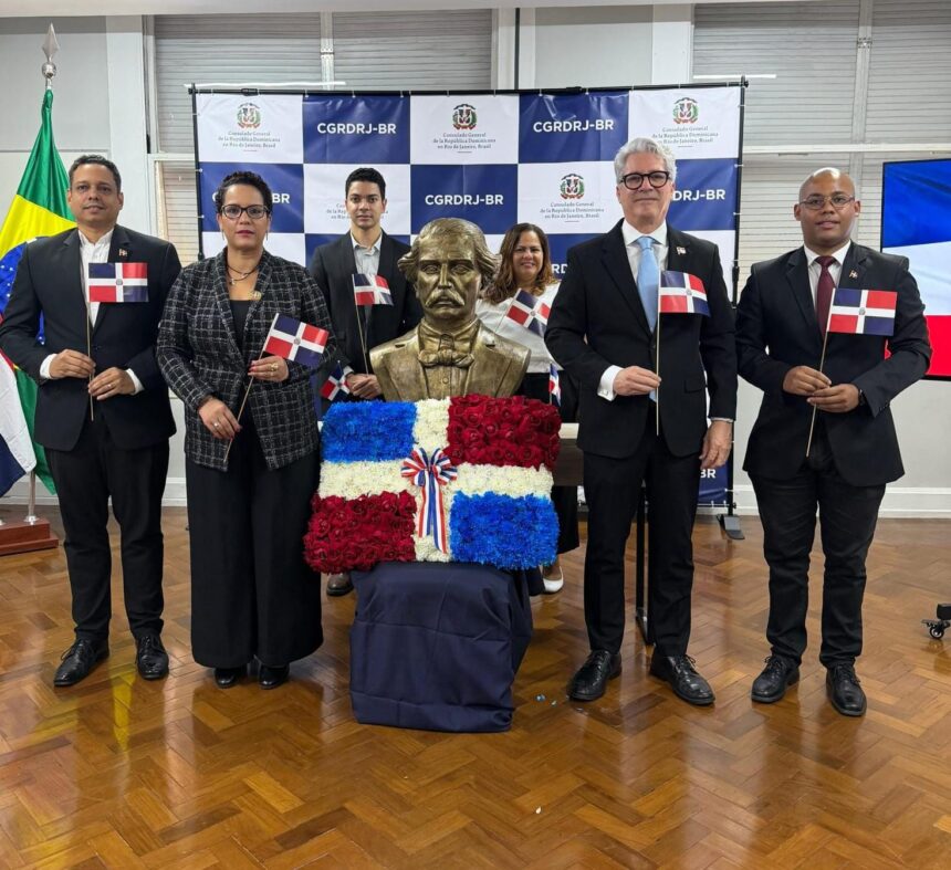 Consulado dominicano en Río de Janeiro honra el legado de Juan Pablo Duarte en el 213.º aniversario de su natalicio