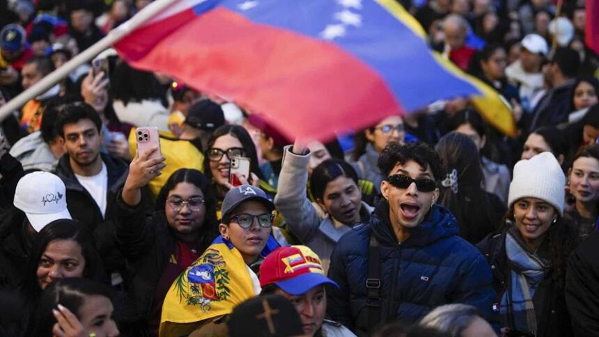 Venezolanos en distintos países celebran la captura de Maduro