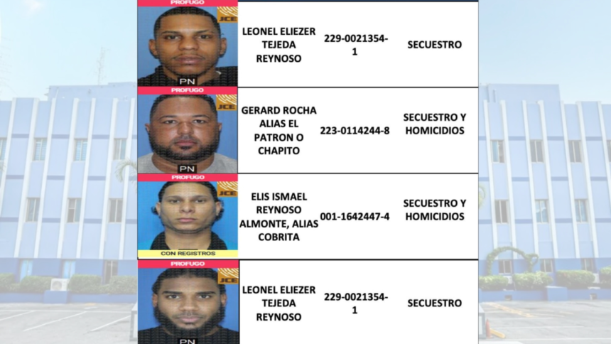 PN busca a cuatro prófugos por homicidios por encargo, secuestro y extorsión