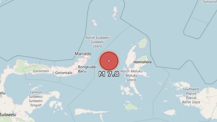 Emiten alerta de tsunami tras terremoto de magnitud 7,4 frente a costa de Indonesia