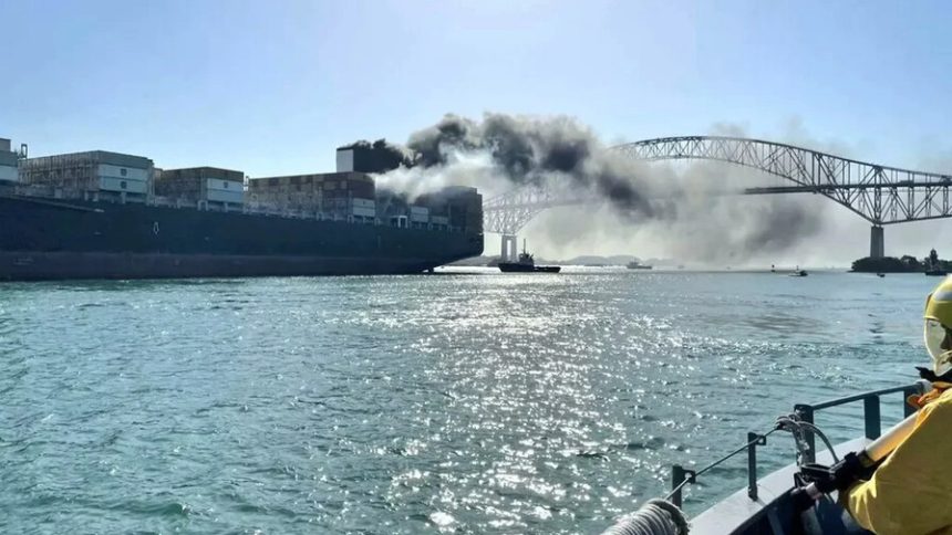 Un fallecido y alerta de seguridad provoca el incendio ocurrido en el puente más antiguo sobre el Canal de Panamá