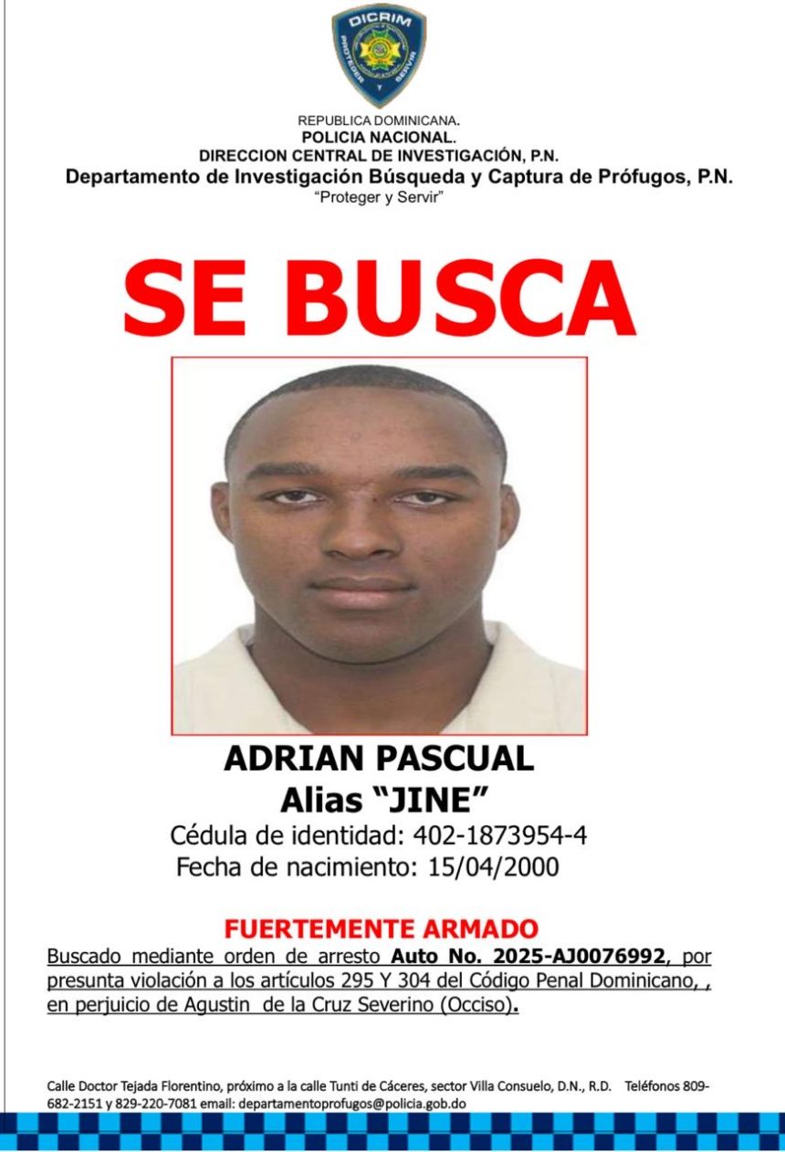 Policía busca a hombre acusado de homicidio en Monte Plata