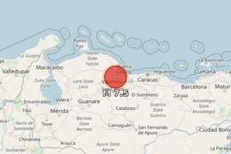 Dos sismos en un minuto en Venezuela, el principal fue de magnitud 7.5