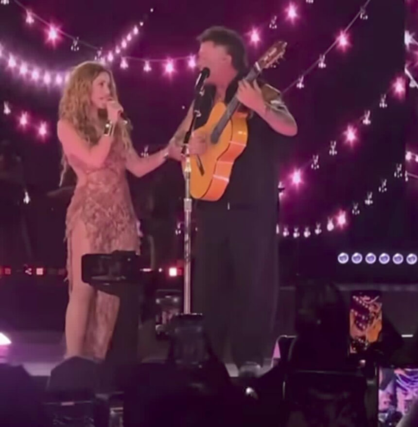 Shakira y Alejandro Sanz cantan La Tortura durante concierto en Madrid 2026