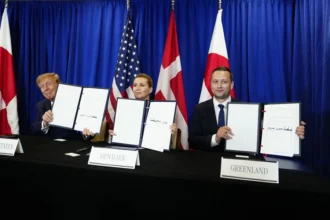 Estados Unidos Dinamarca y Groenlandia firman acuerdo de seguridad en Nueva York