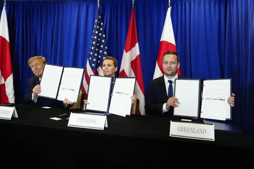 Estados Unidos Dinamarca y Groenlandia firman acuerdo de seguridad en Nueva York