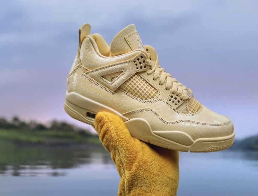J Balvin Air Jordan 4 Amazonas amarillas inspiradas en Colombia