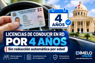 Licencias de conducir en República Dominicana tendrán vigencia de cuatro años sin reducción automática por edad